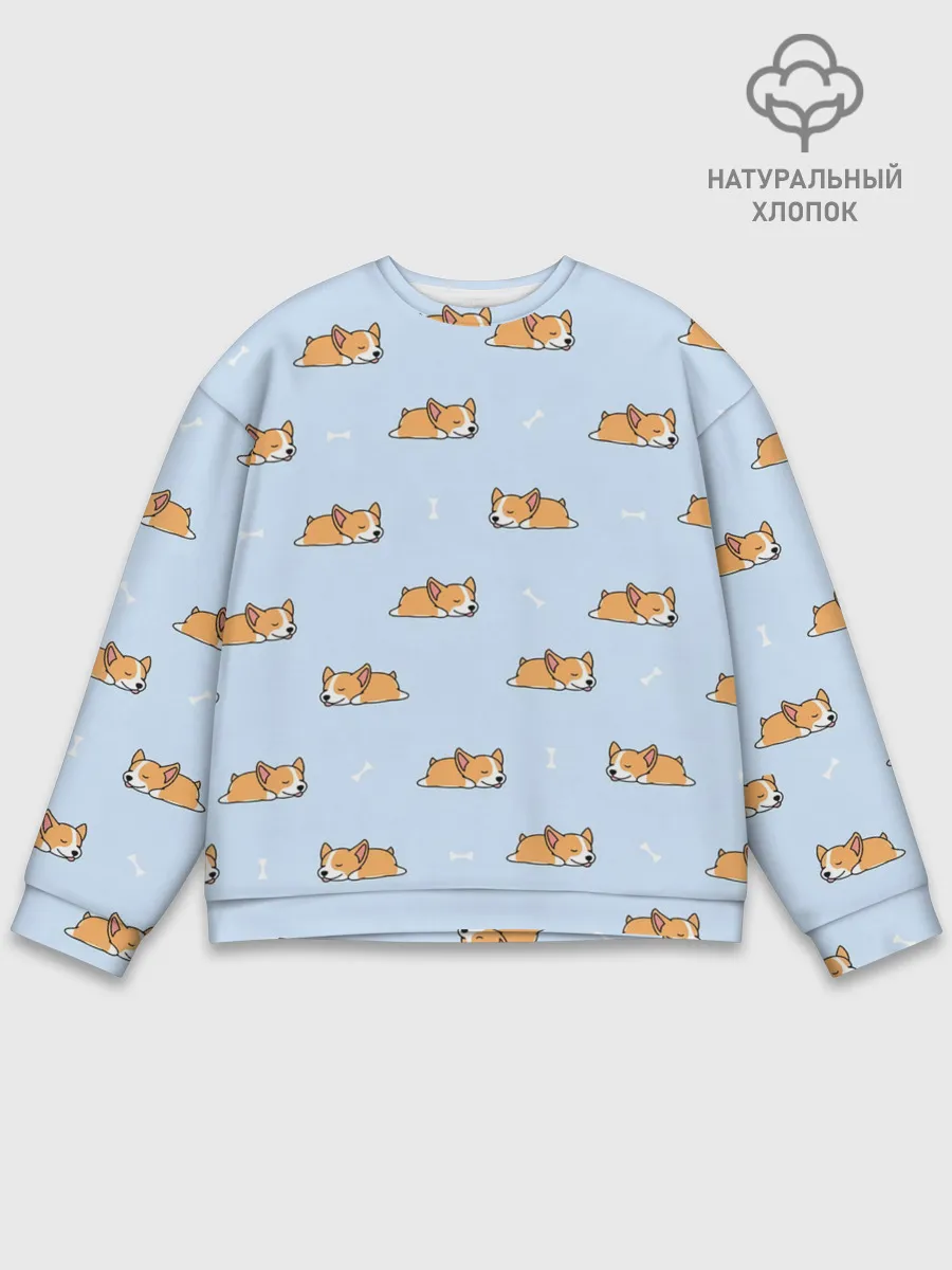 Мужской свитшот базовый / Корги