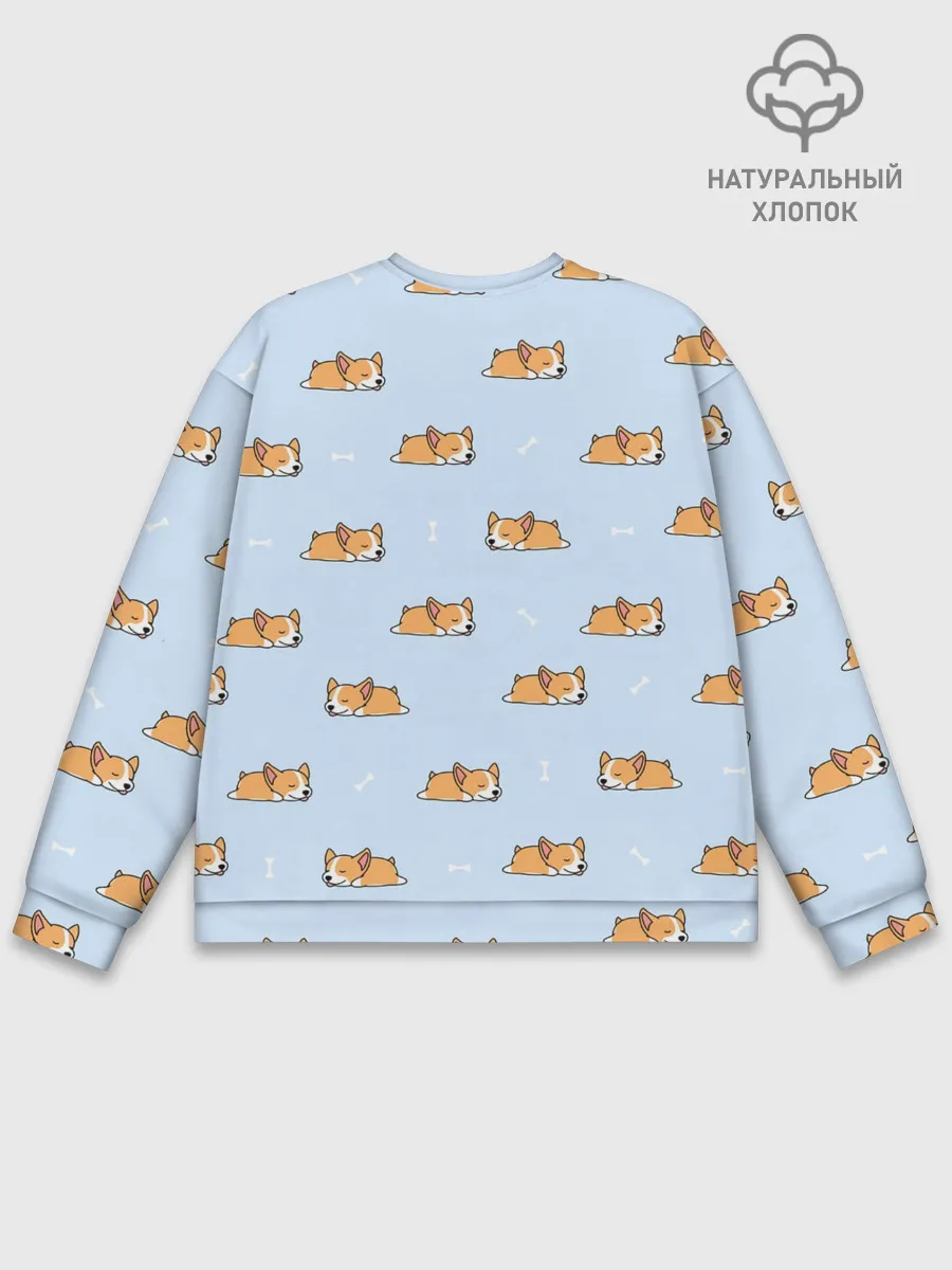Мужской свитшот базовый / Корги