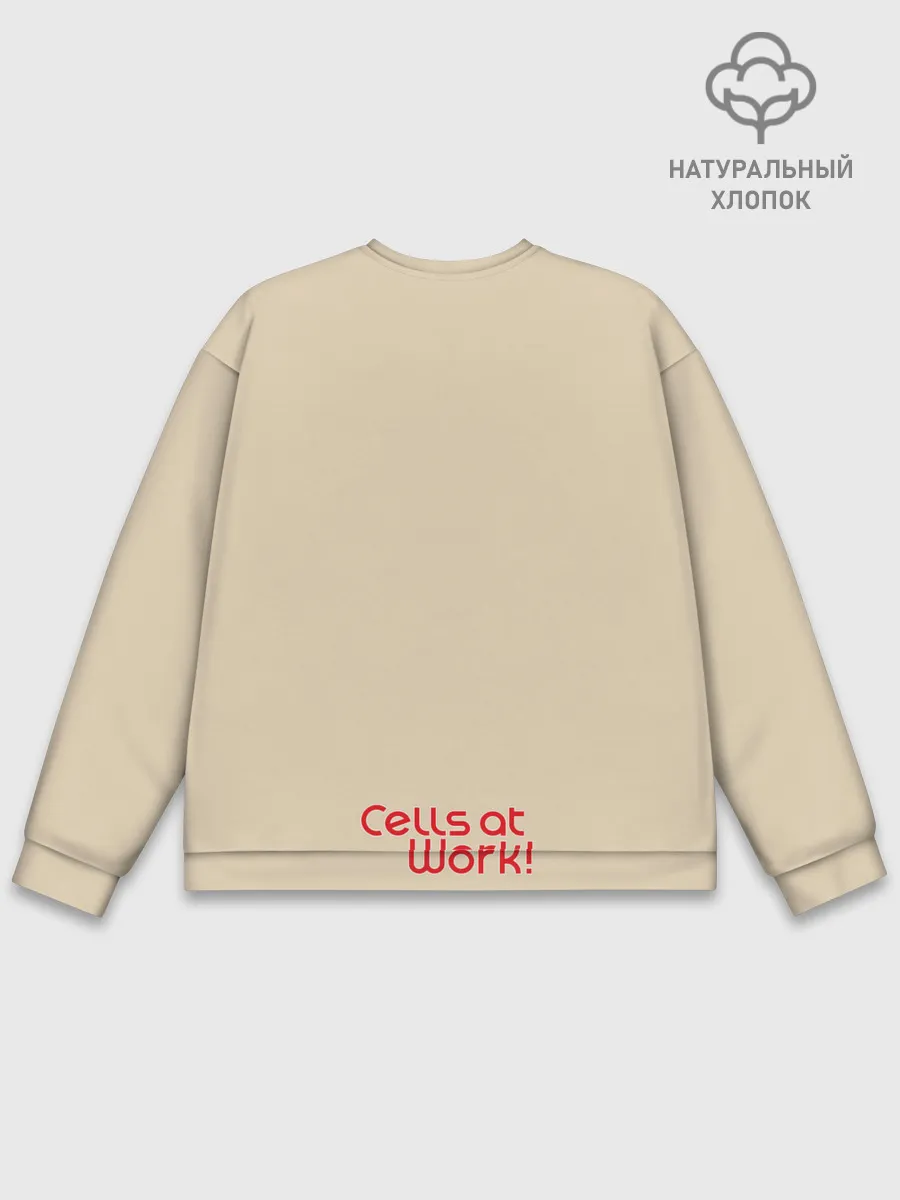 Мужской свитшот базовый / Клетки за работой