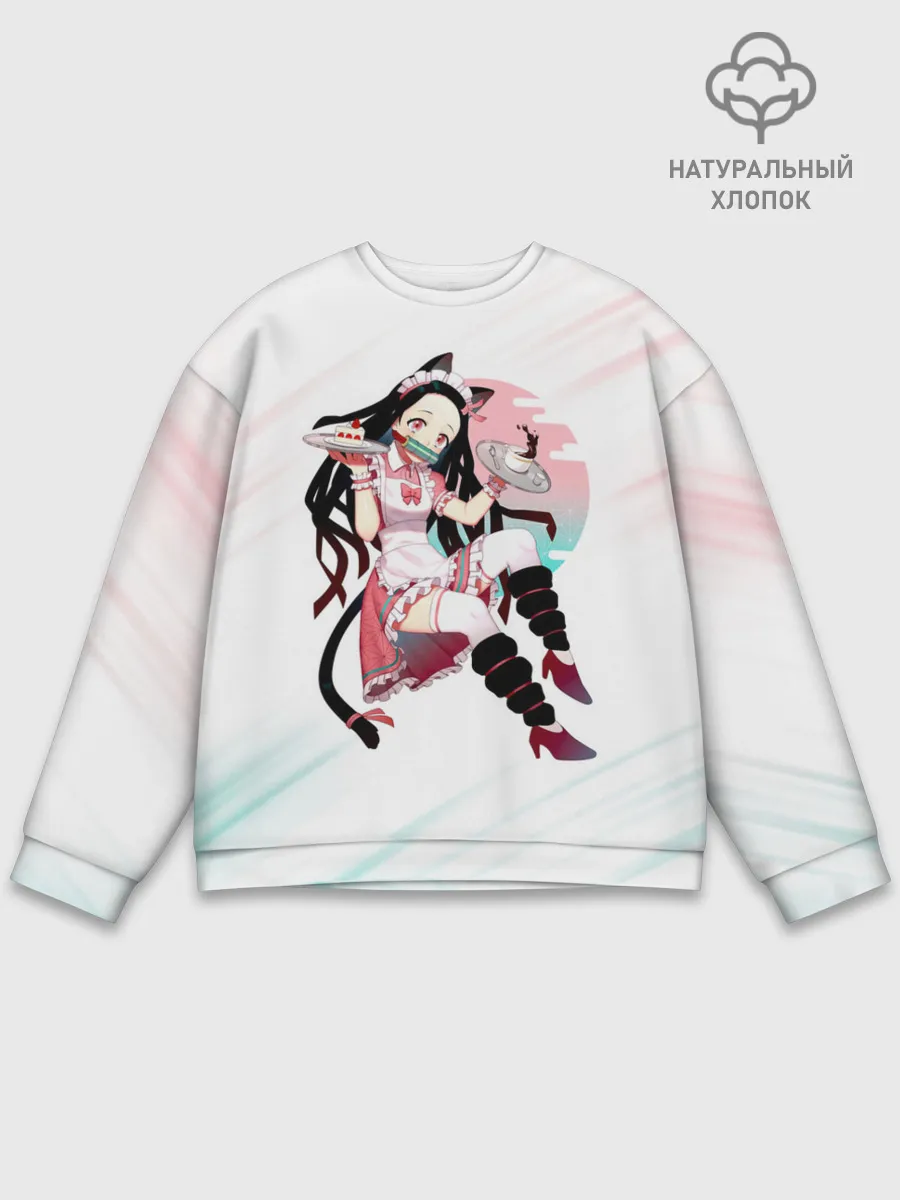 Мужской свитшот базовый / Незуко Камадо Kimetsu no Yaiba