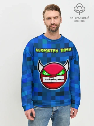 Мужской свитшот базовый / Geometry Dash