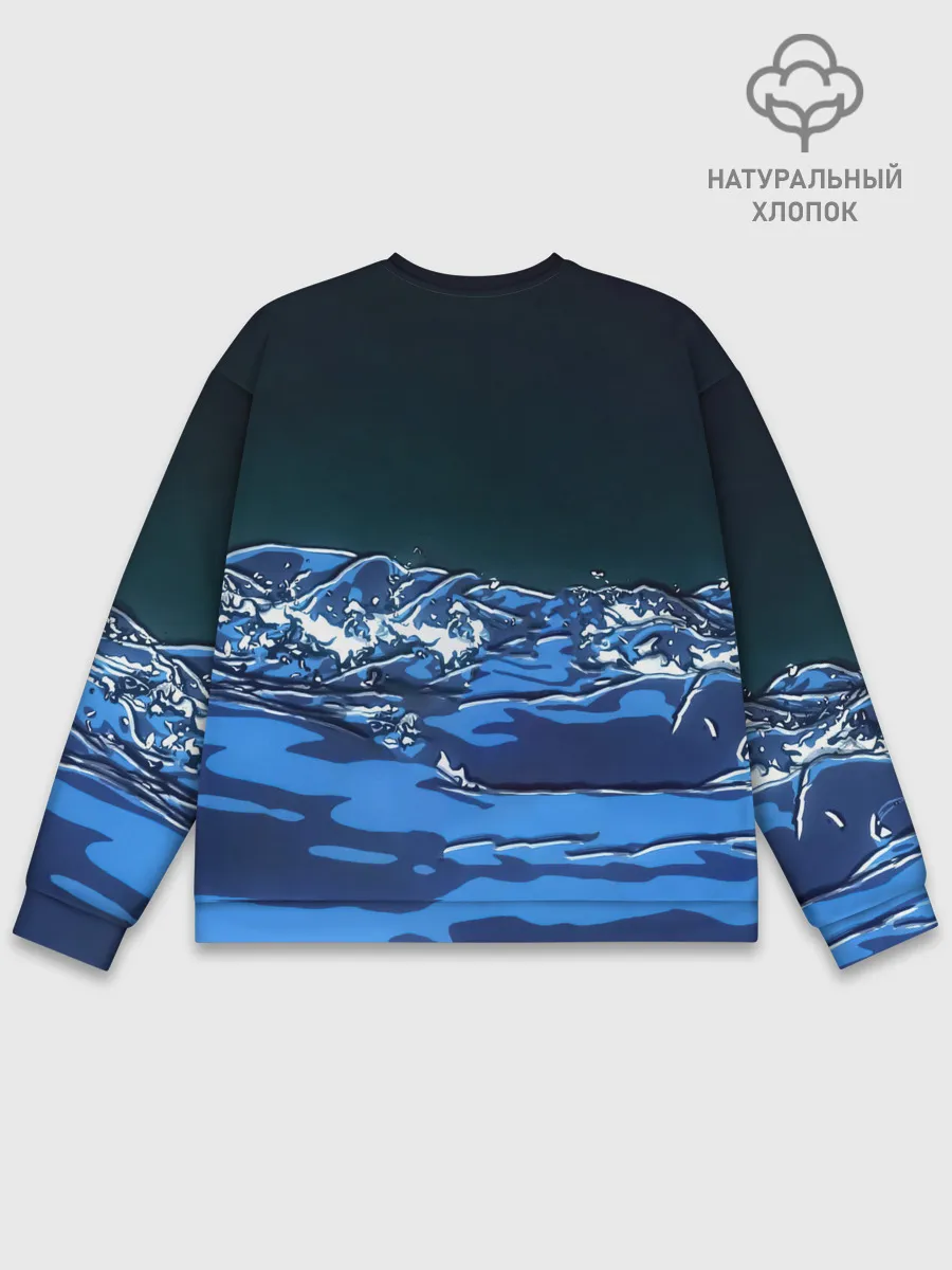 Мужской свитшот базовый / Гию Томиока Кокушибо Kimetsu no Yaiba