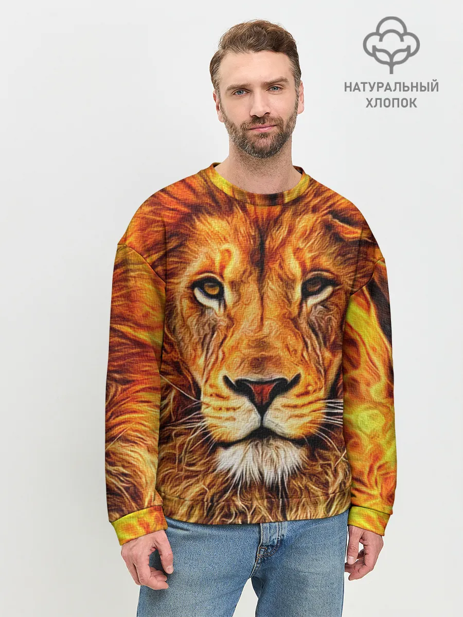 Мужской свитшот базовый / LION