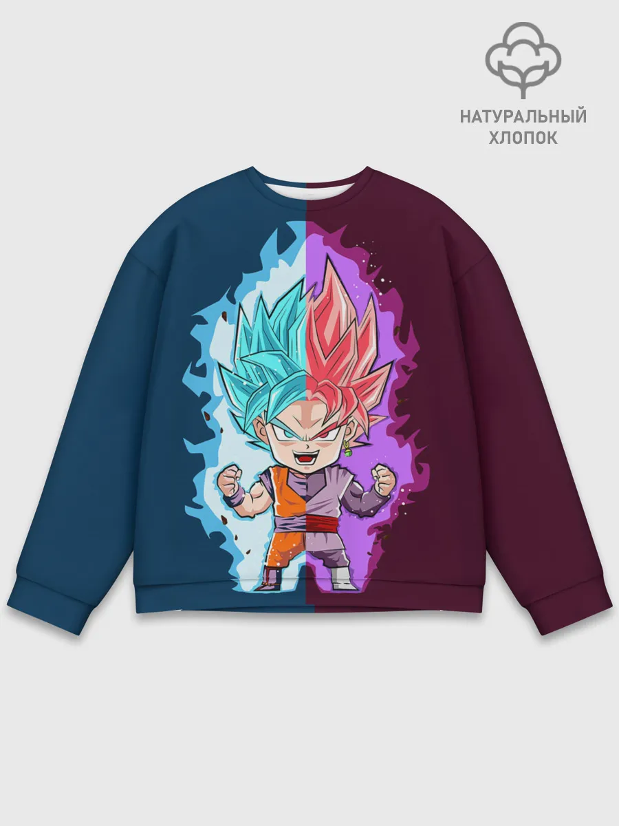 Мужской свитшот базовый / Vegeta power