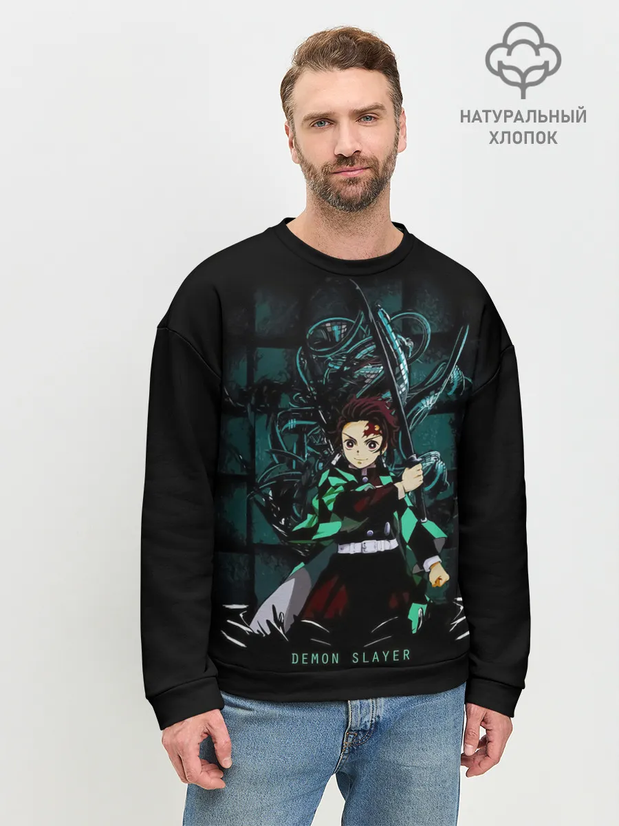 Мужской свитшот базовый / Demon Slayer: Kimetsu no Yaiba