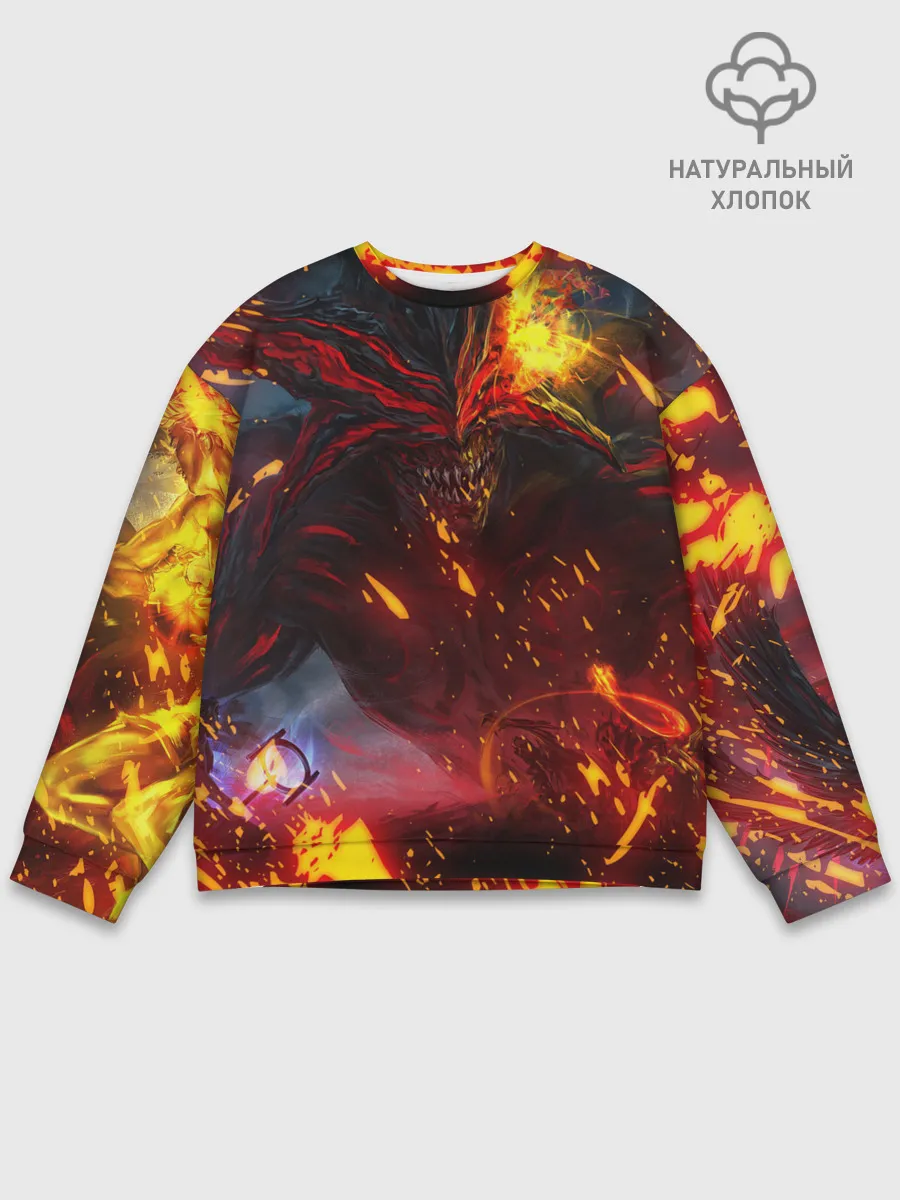 Мужской свитшот базовый / Path of Exile | Fire Demon