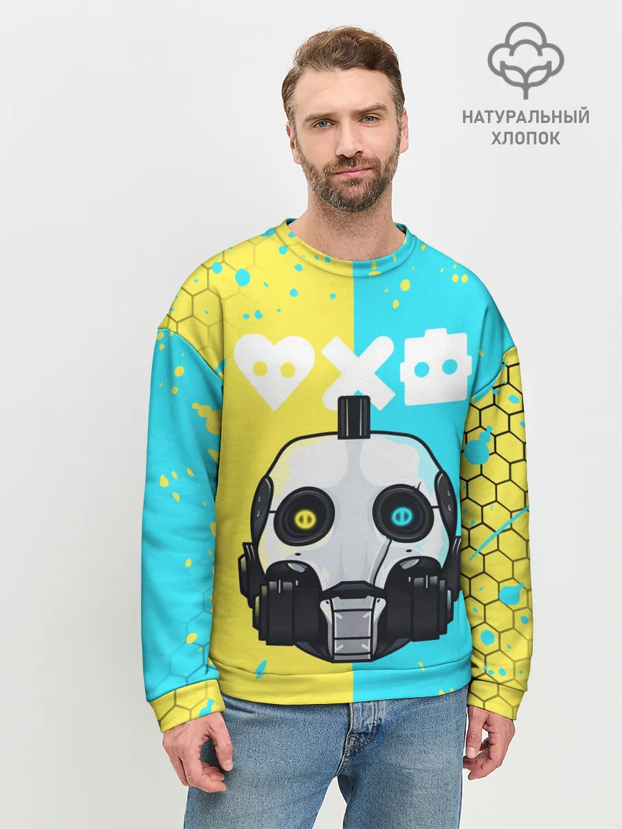 Мужской свитшот базовый / ЛЮБОВЬ СМЕРТЬ И РОБОТЫ / РОБОТ