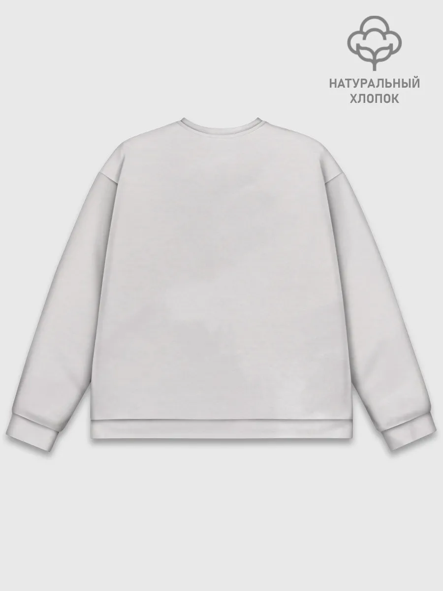 Мужской свитшот базовый / Гию оберегает Танджиро и Незуко