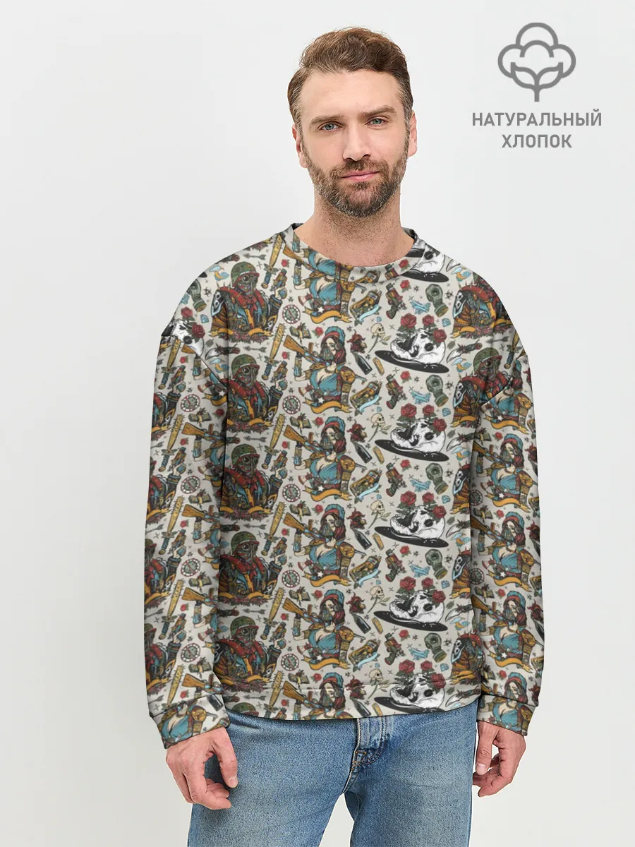 Мужской свитшот базовый / апокалипсис / конец света