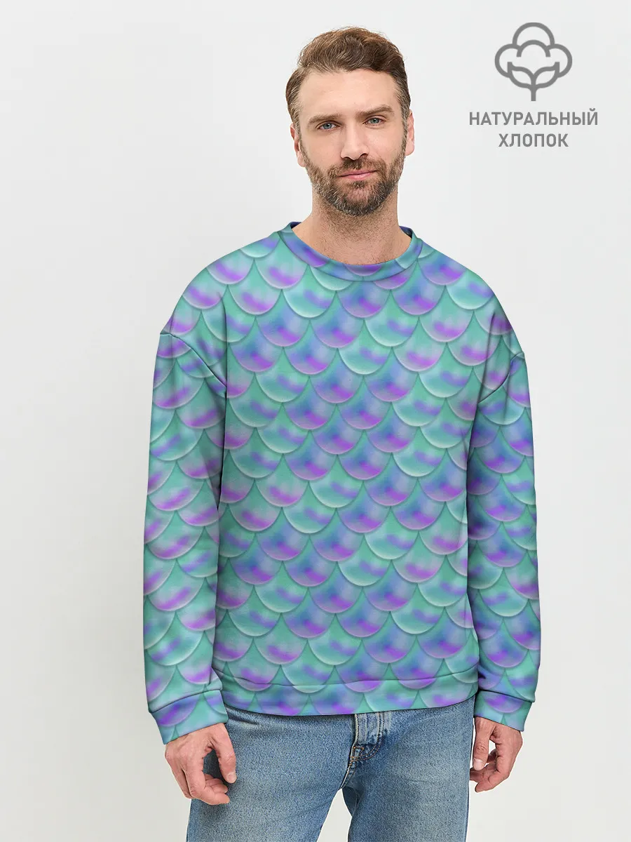 Мужской свитшот базовый / РУСАЛКА | ЧЕШУЯ