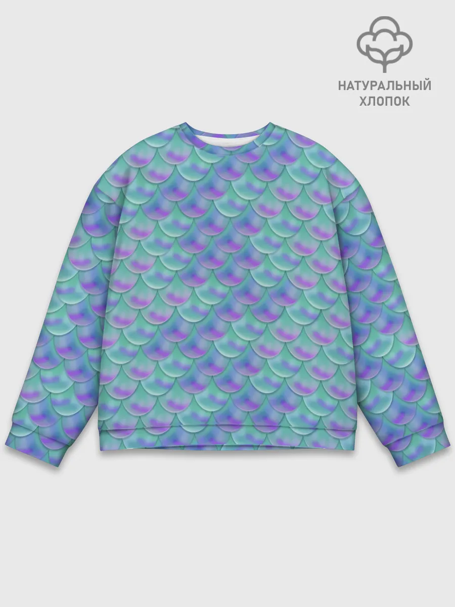 Мужской свитшот базовый / РУСАЛКА | ЧЕШУЯ