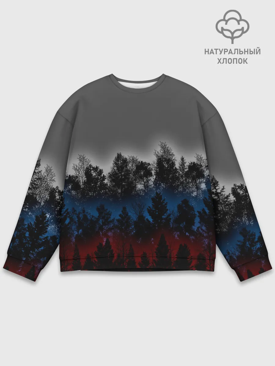 Мужской свитшот базовый / Флаг из леса