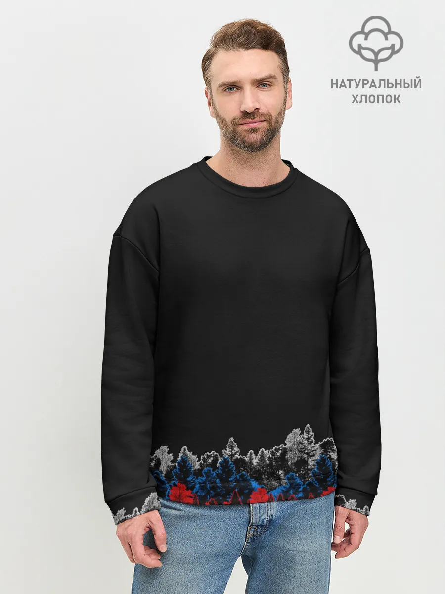 Мужской свитшот базовый / Флаг из леса