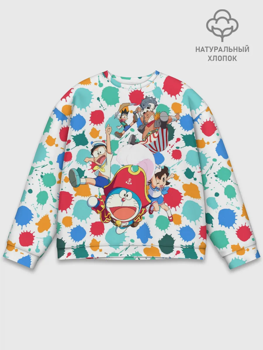Мужской свитшот базовый / Дораэмон и компания