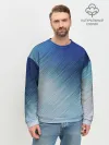 Мужской свитшот базовый / Текстура. Оттенки льда