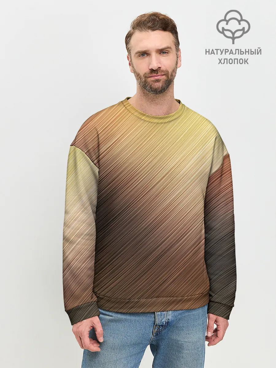 Мужской свитшот базовый / Texture. Sun Glare