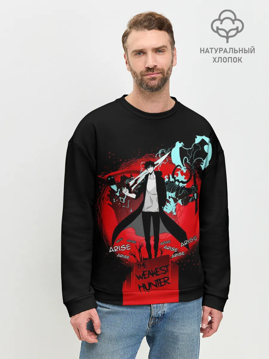 Мужской свитшот базовый / SOLO LEVELING / ПОРТАЛ