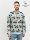 Мужской свитшот базовый / Грустный котик