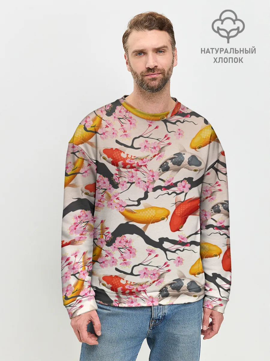 Мужской свитшот базовый / Рыбы