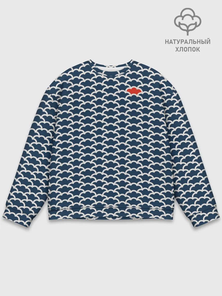 Мужской свитшот базовый / Драконья чешуя