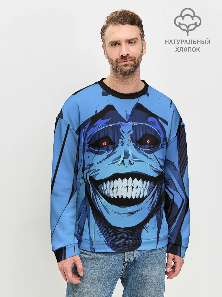 Мужской свитшот базовый / ПОДНЯТИЕ УРОВНЯ В ОДИНОЧКУ