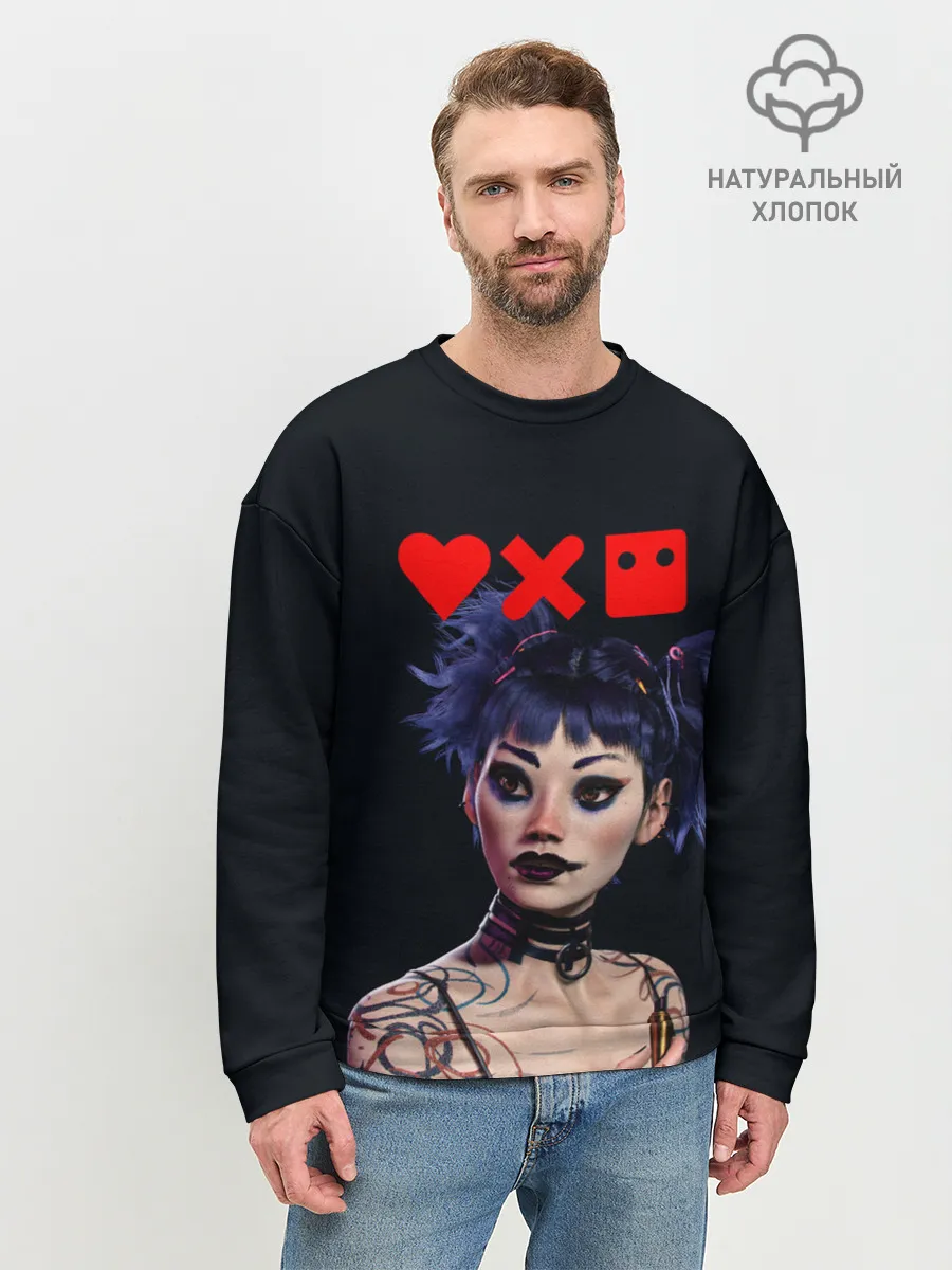 Мужской свитшот базовый / Love, Death and Robots | Lora