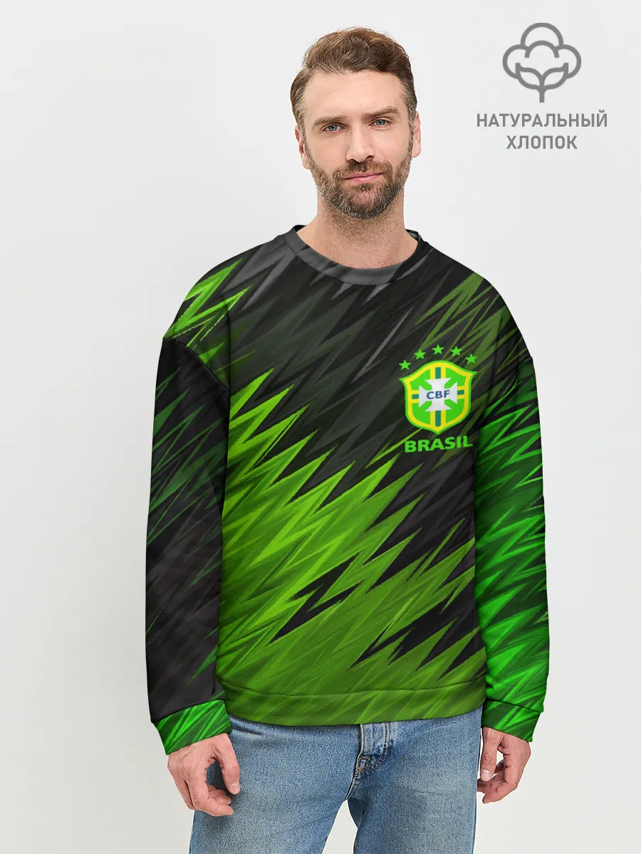 Мужской свитшот базовый / Сборная Бразилии