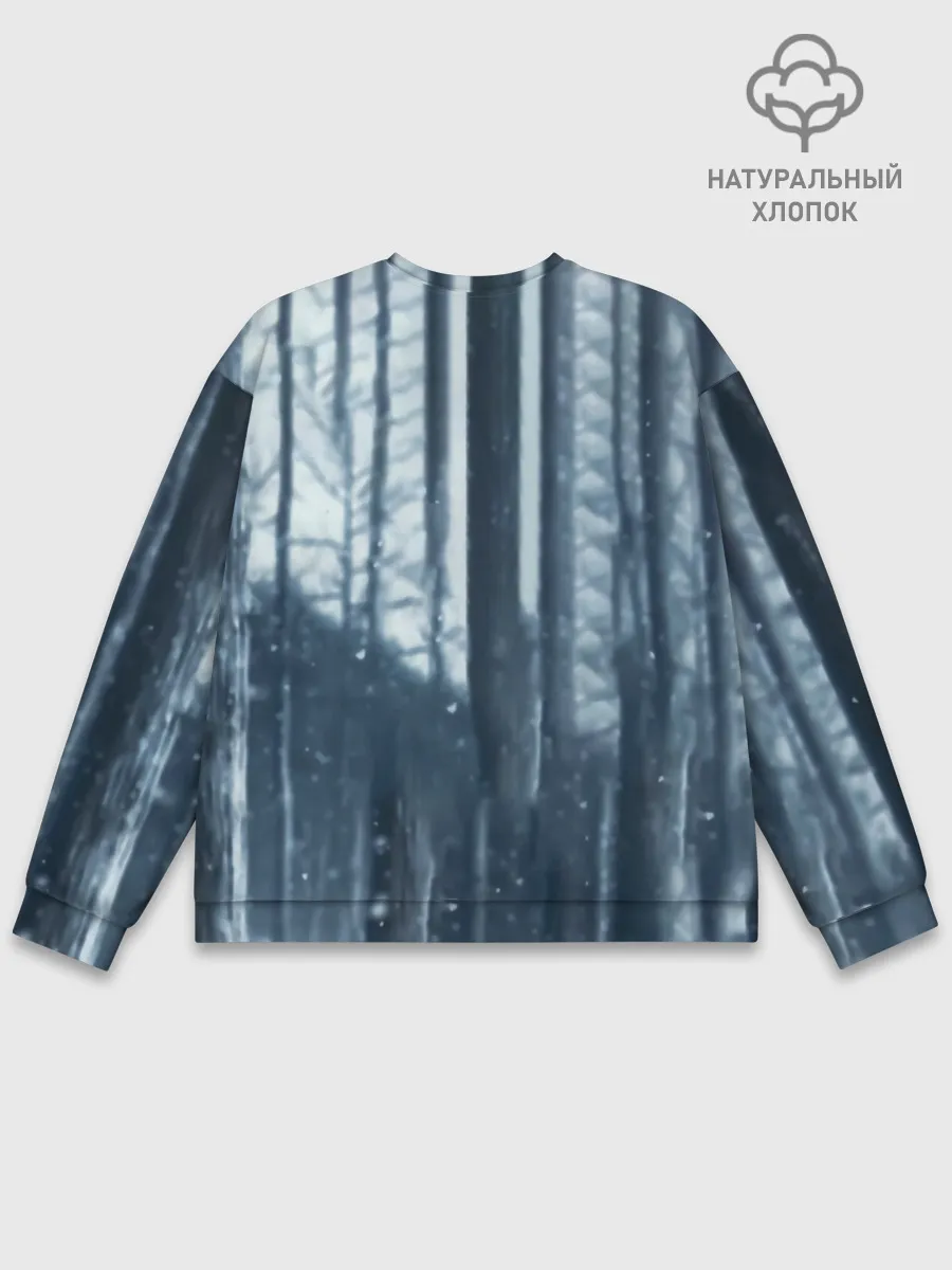 Мужской свитшот базовый / Танджиро и Незуко Камадо в лесу