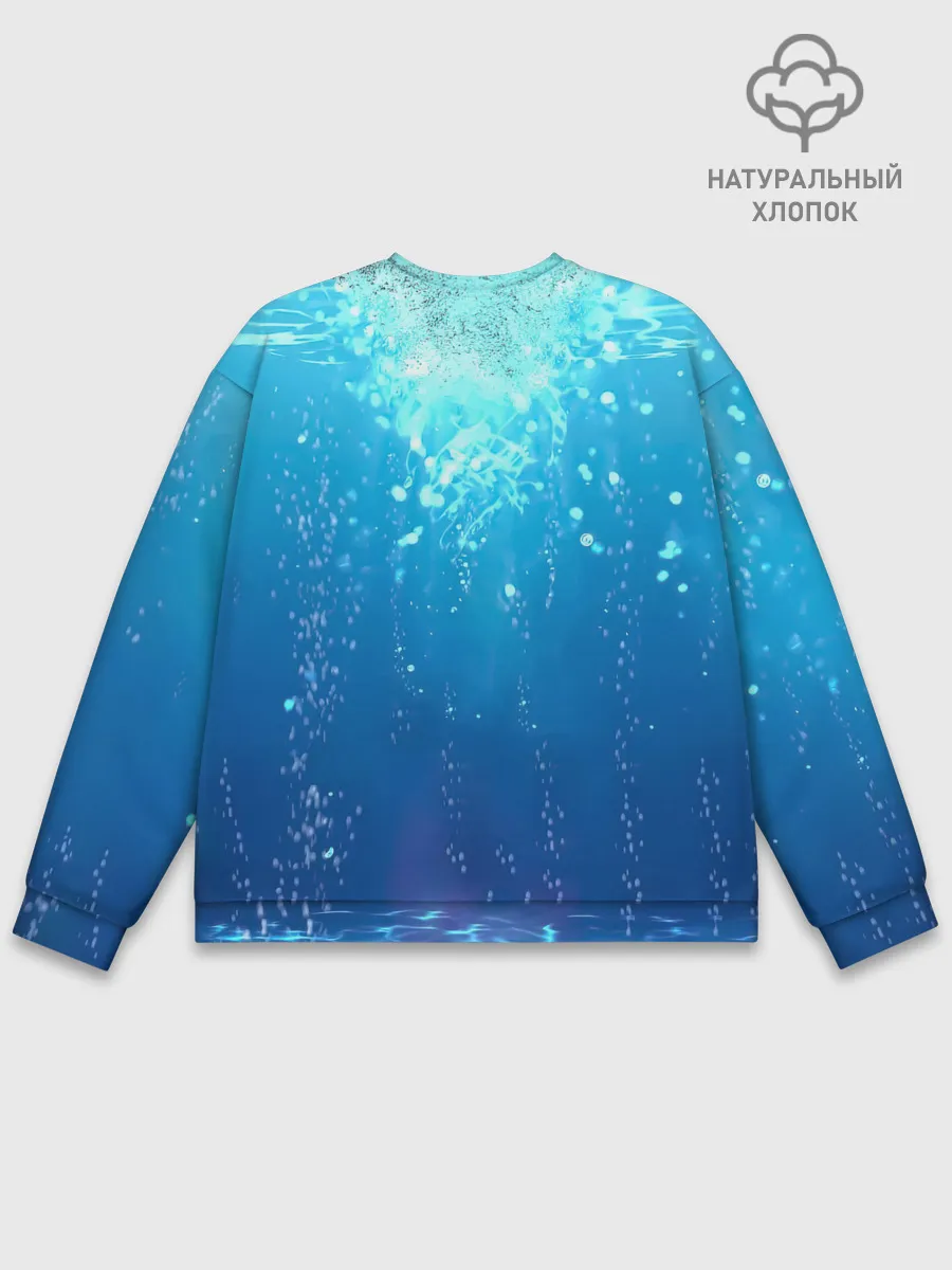 Мужской свитшот базовый / Дыхание Воды - Гию Томиока