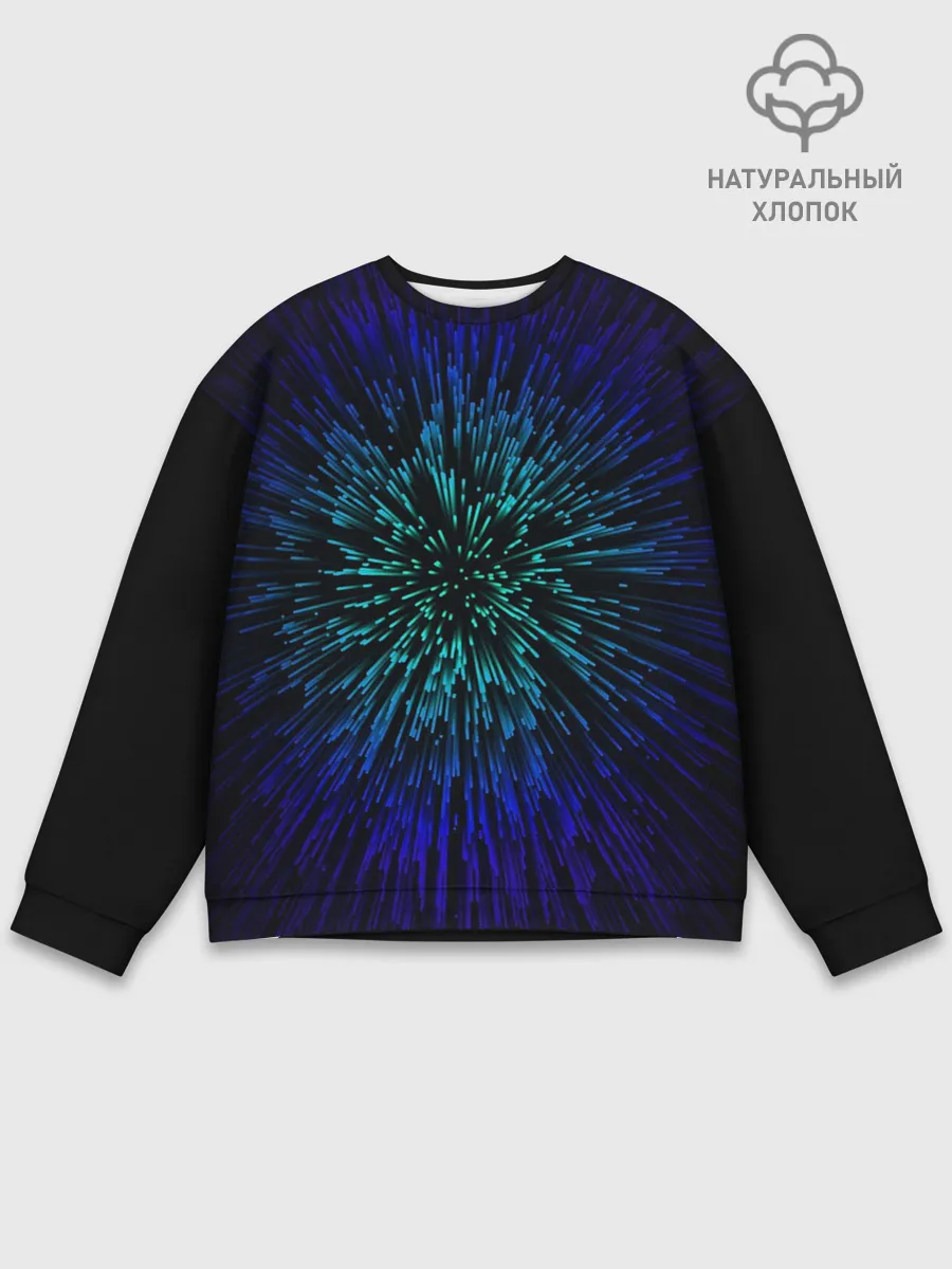 Мужской свитшот базовый / Бесконечность | Абстракция