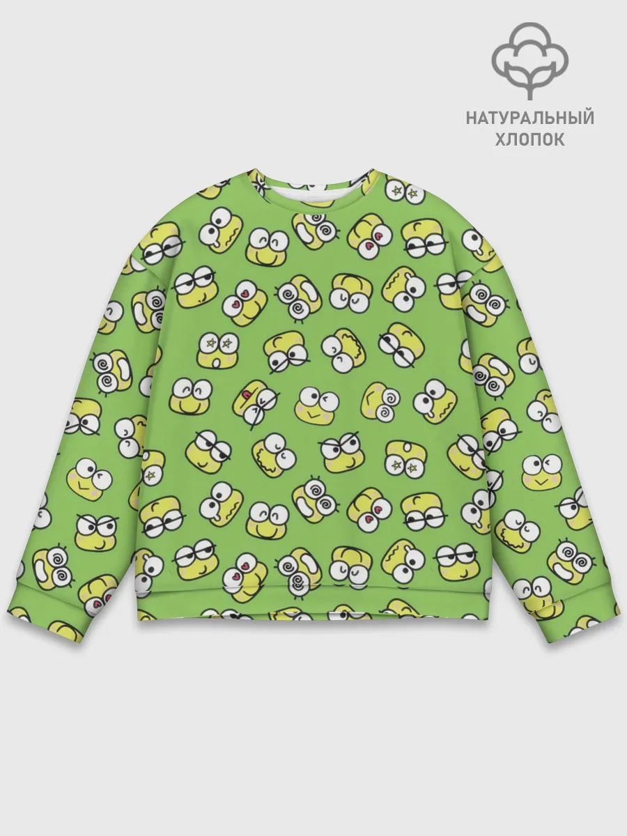 Мужской свитшот базовый / Смайлы Лягушки