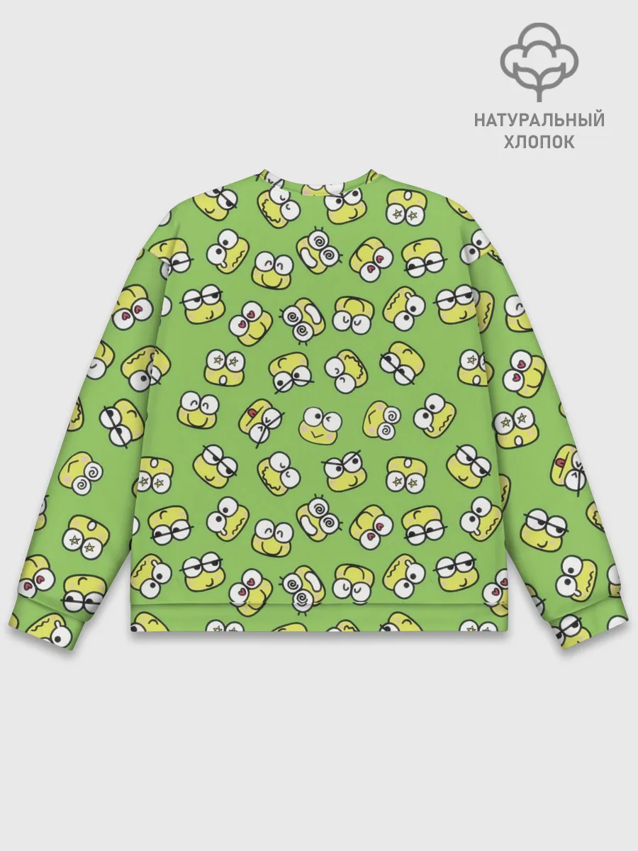 Мужской свитшот базовый / Смайлы Лягушки