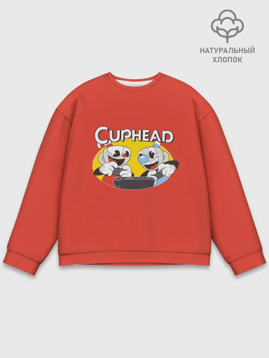 Мужской свитшот базовый / Cuphead