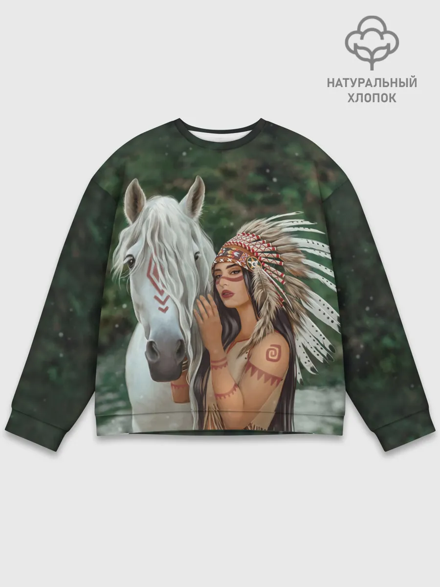 Мужской свитшот базовый / Дочь вождя