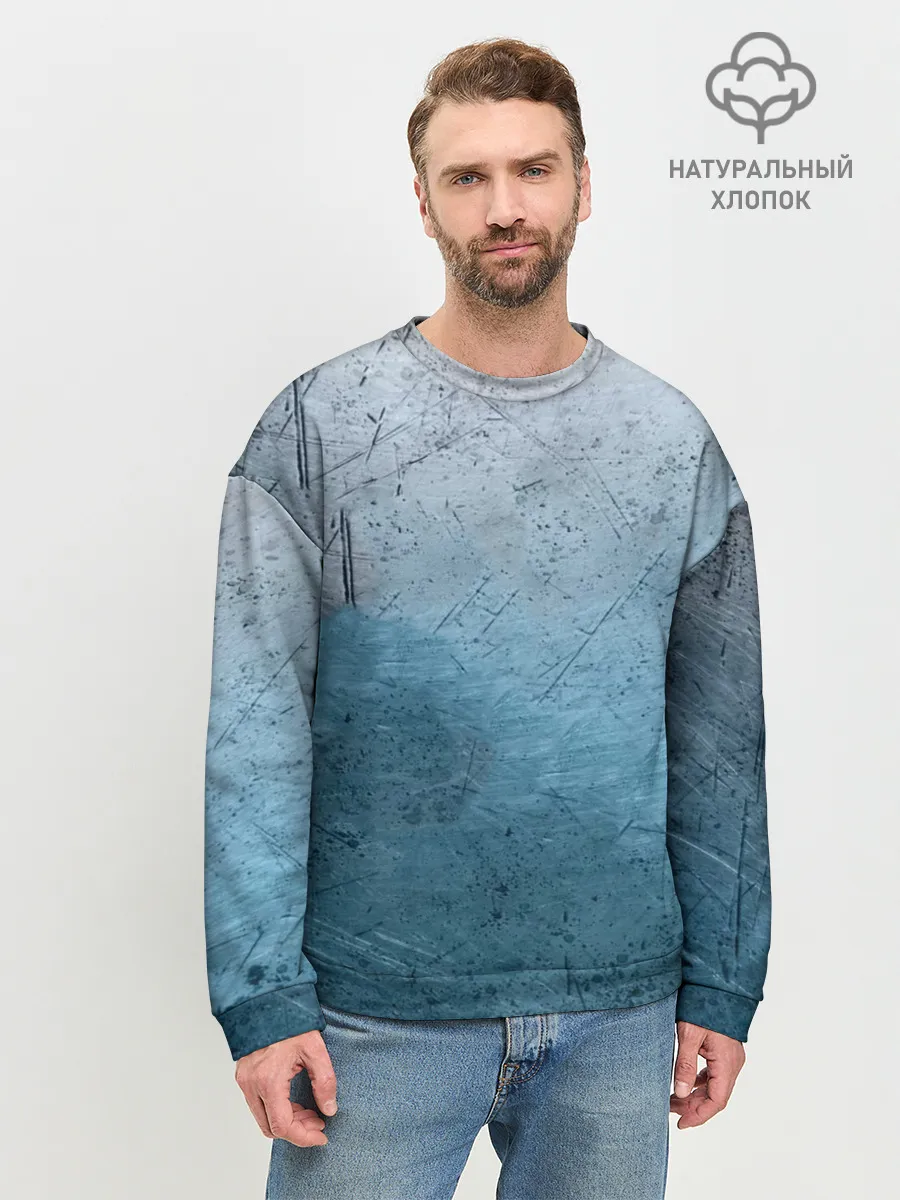 Мужской свитшот базовый / Blue Glass