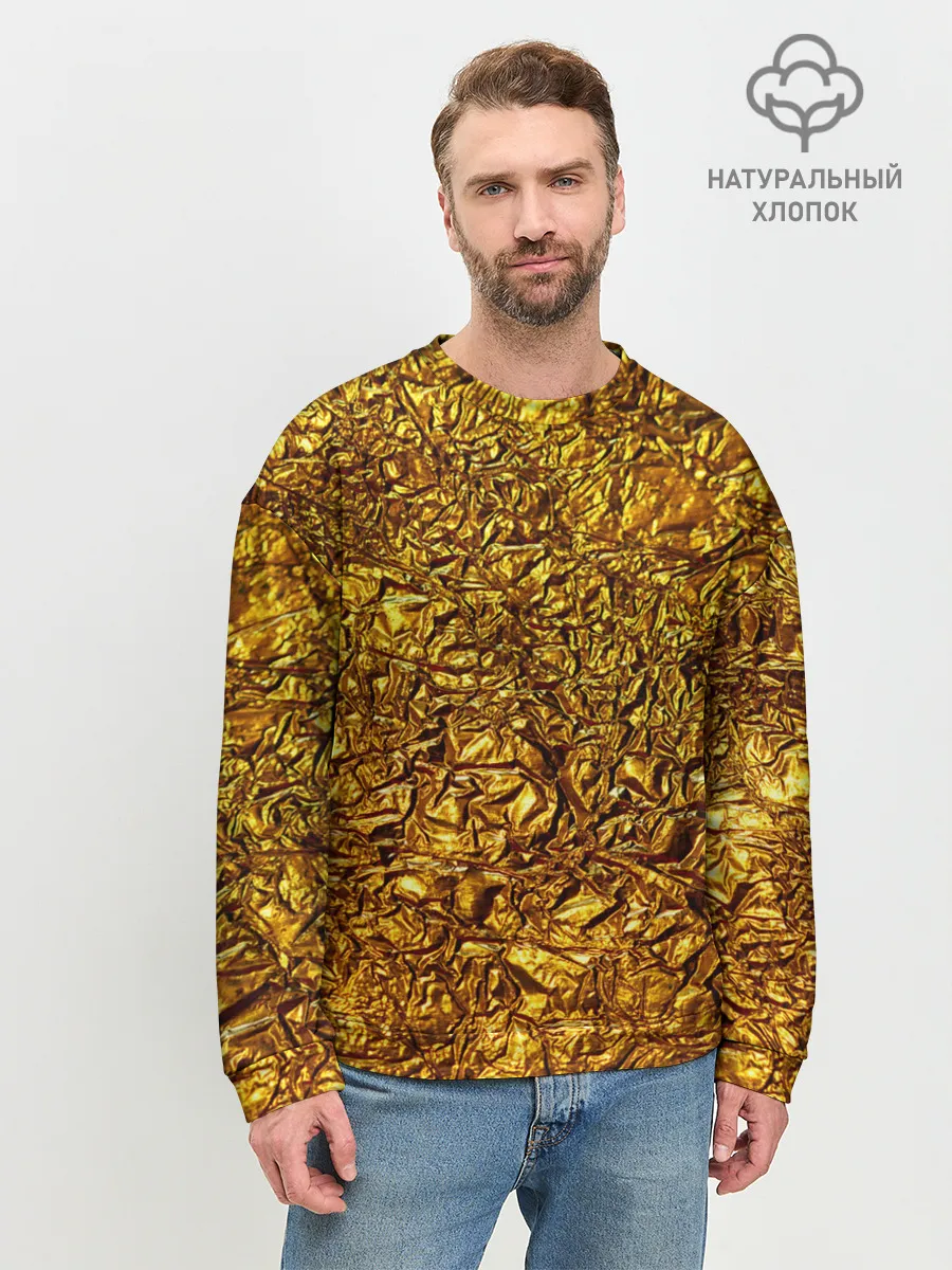 Мужской свитшот базовый / Сусальное золото