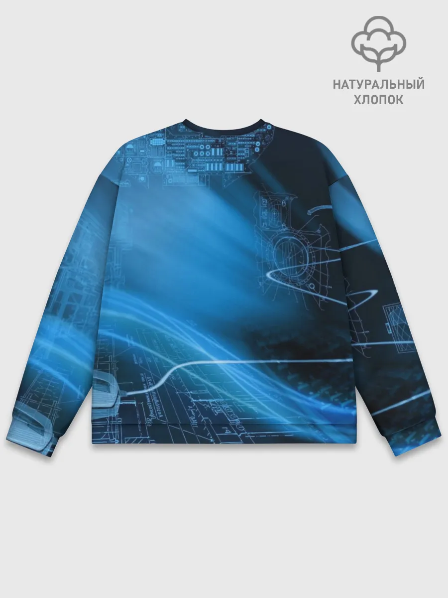 Мужской свитшот базовый / Чертеж