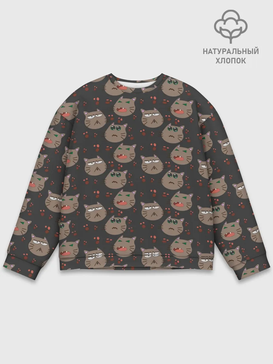 Мужской свитшот базовый / Котомания YES