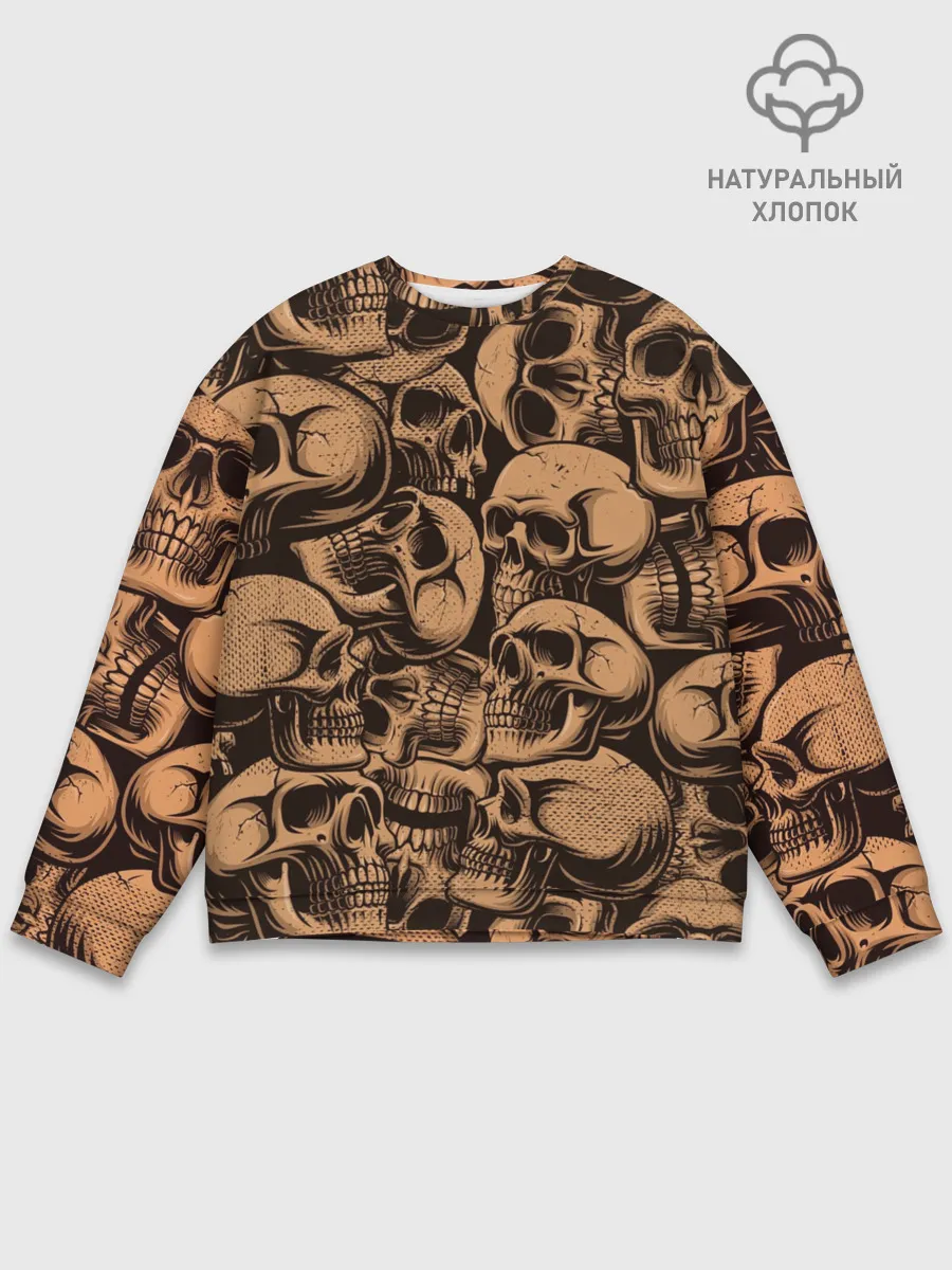 Мужской свитшот базовый / Черепа