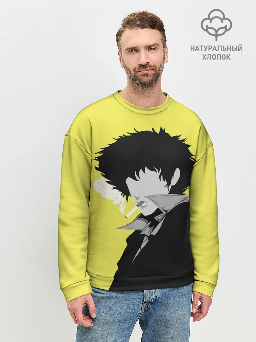 Мужской свитшот базовый / Cowboy Bebop. Спайк Шпигель