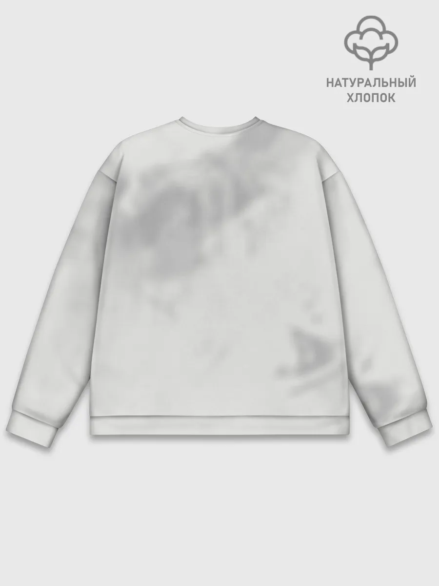 Мужской свитшот базовый / Аста и Секре Чёрный клевер