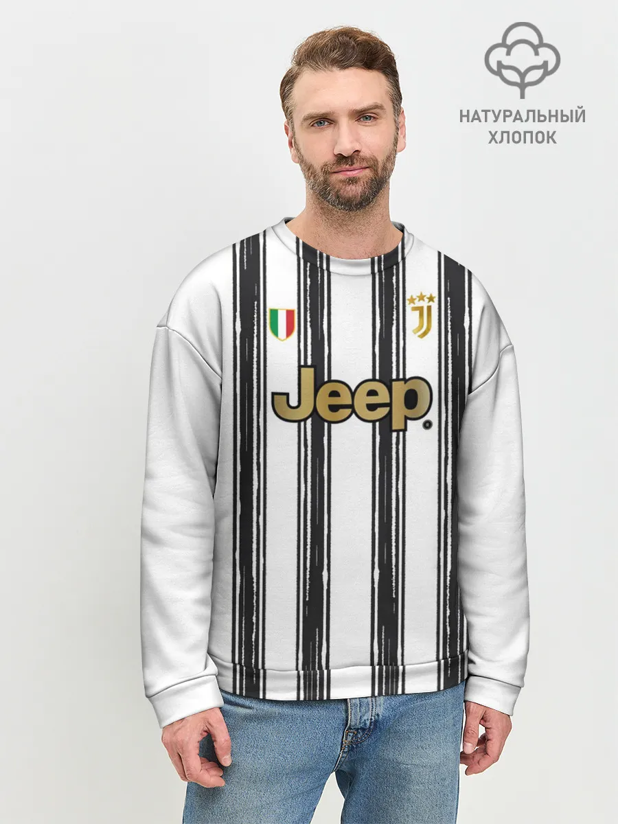 Мужской свитшот базовый / Форма Ювентуса 2020 2021 дом