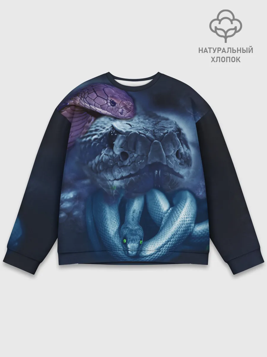 Мужской свитшот базовый / Мифические змеи