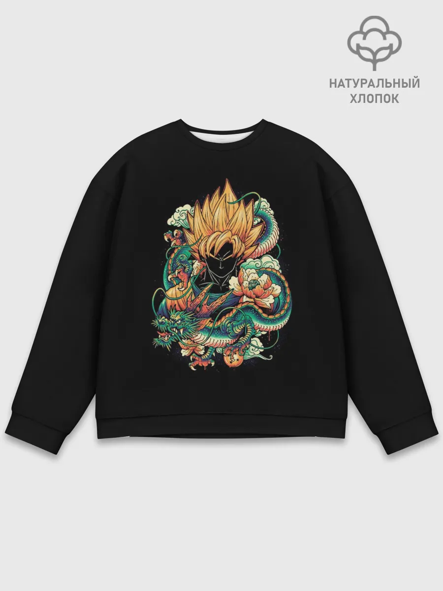 Мужской свитшот базовый / Dragon Ball. Retro Style
