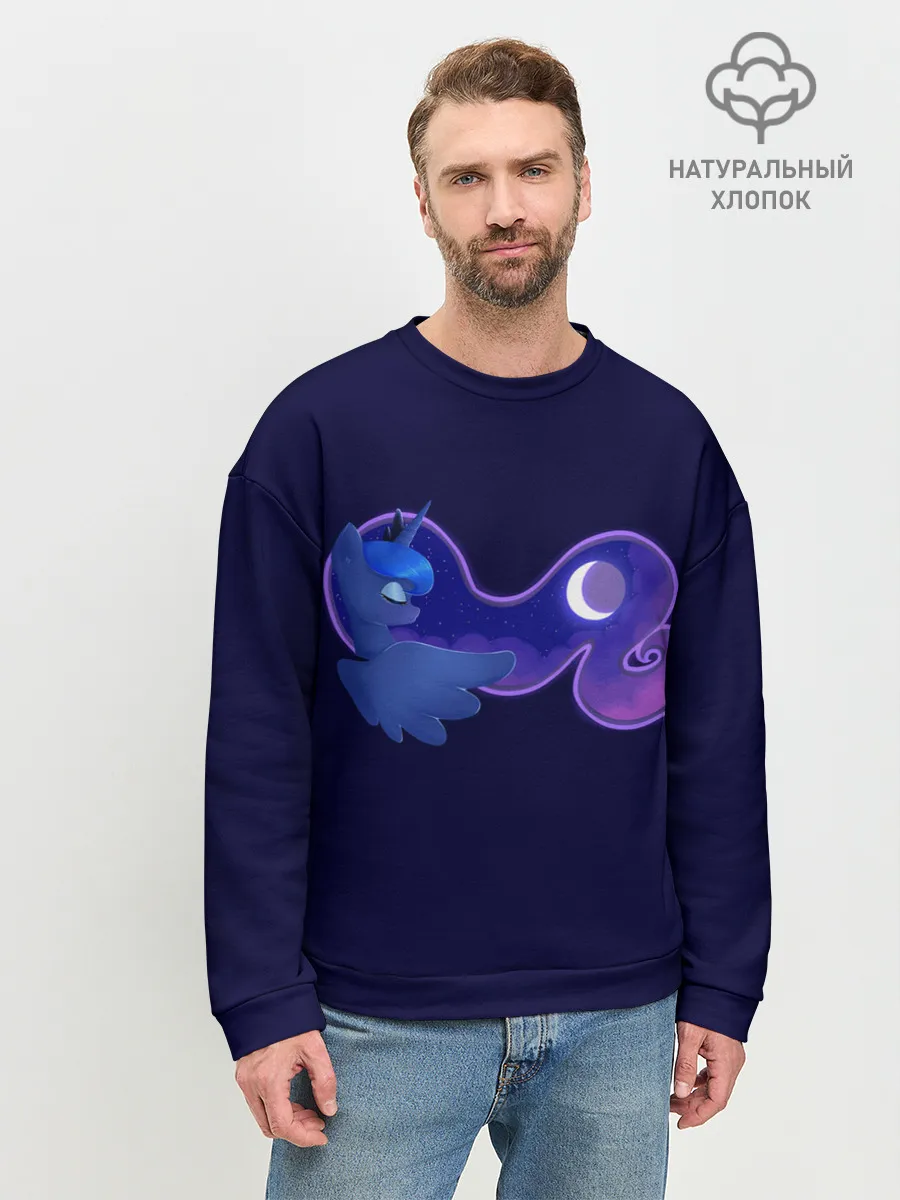 Мужской свитшот базовый / Принцесса Луна