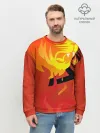 Мужской свитшот базовый / Огненный лев