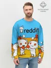 Мужской свитшот базовый / REDDIT / РЕДДИТ / UPVOTE ART