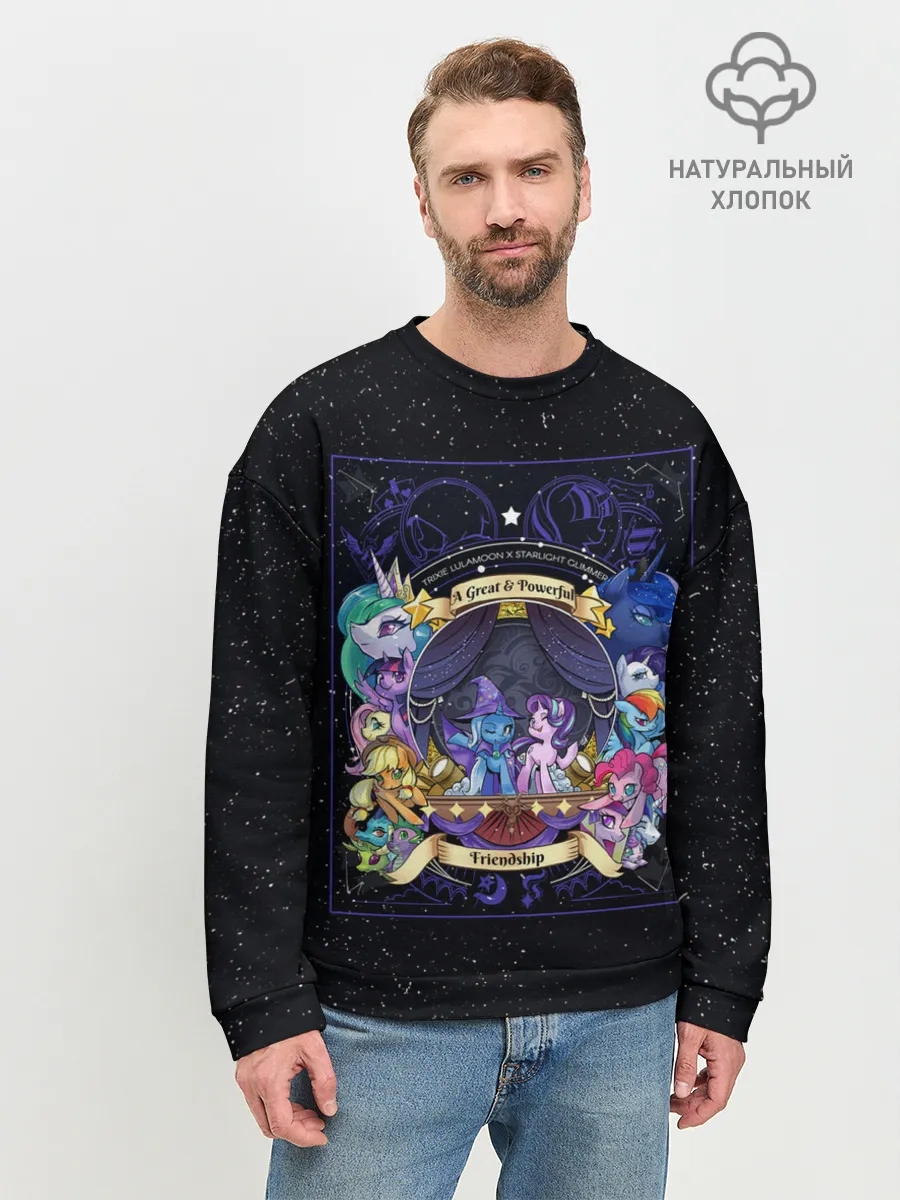Мужской свитшот базовый / Магия дружбы