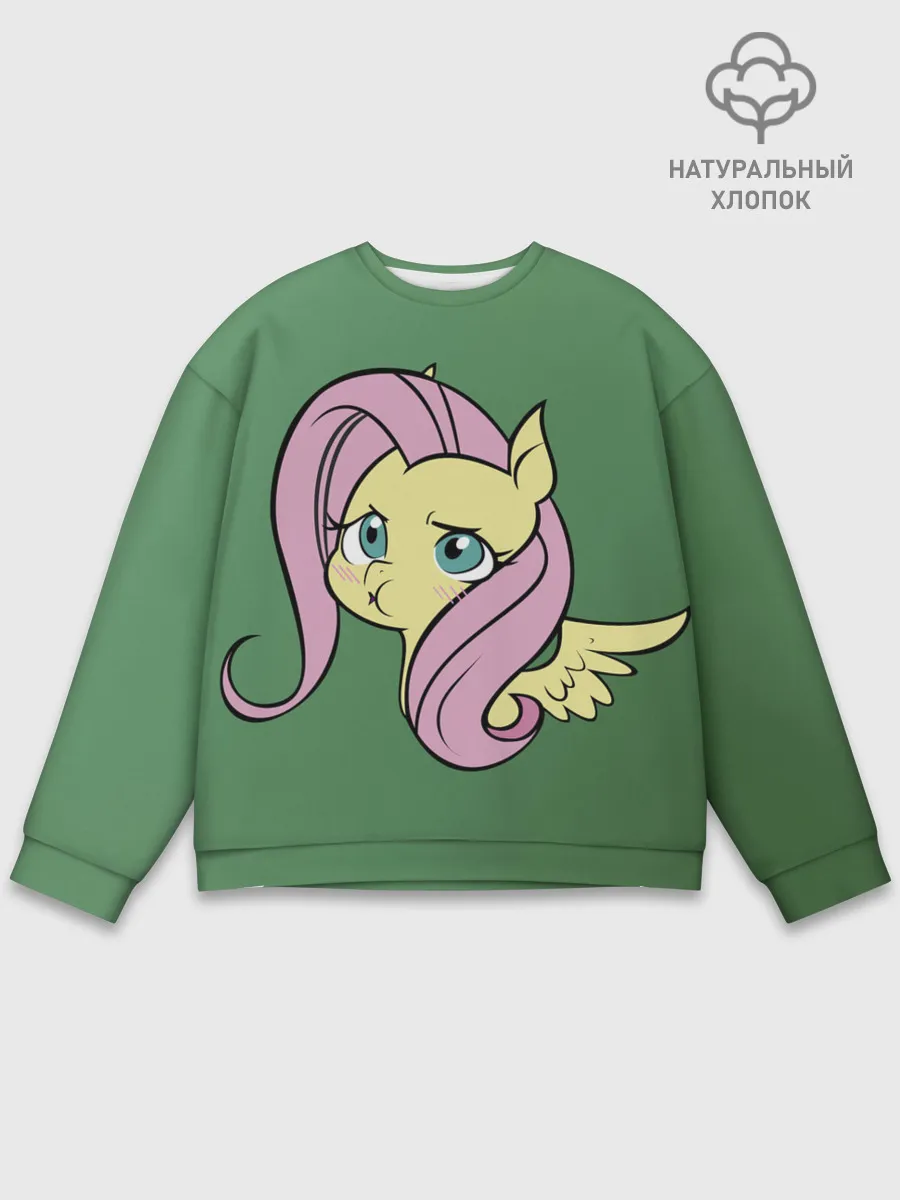 Мужской свитшот базовый / Милая Флаттершайн