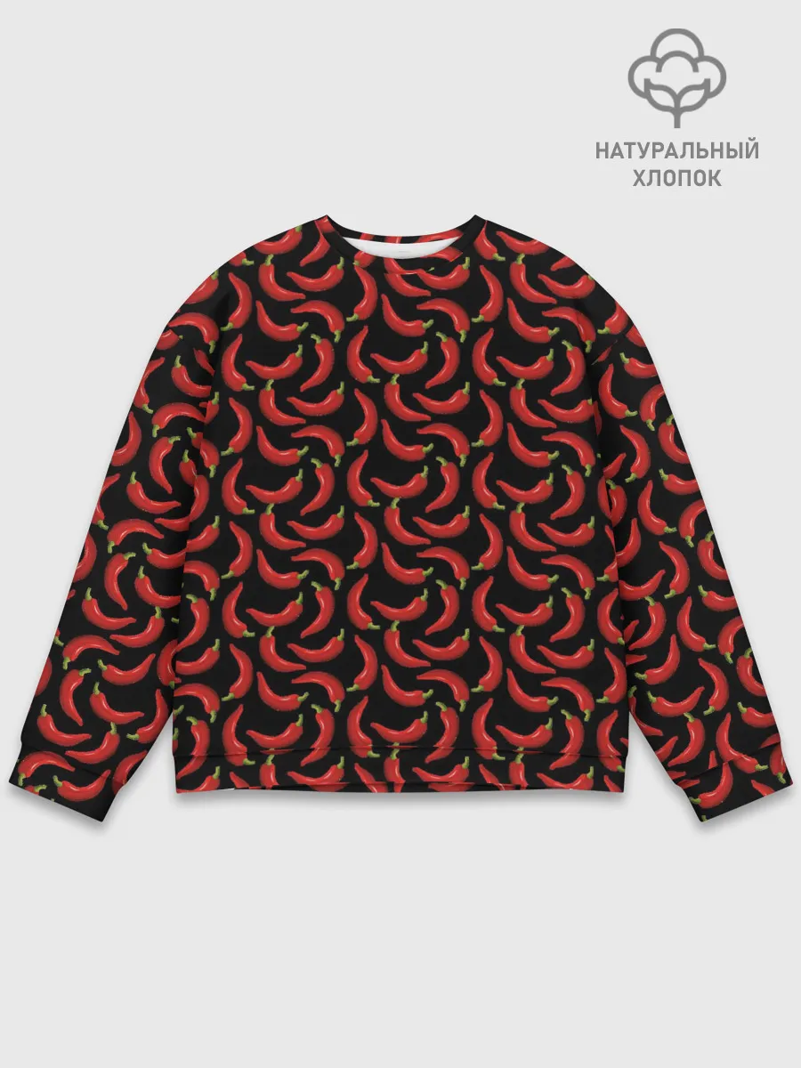 Мужской свитшот базовый / Hot pepper